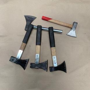 手工锻打斧头砍柴家用劈柴神器轨道钢全钢户外砍树柴工具木工斧头