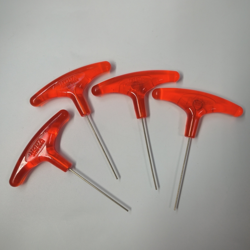 台湾NODA日式T型内六角扳手螺丝刀平头公制T型内六角匙单支加硬