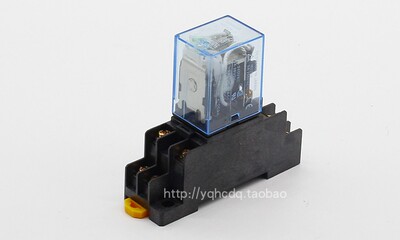 小型中间电磁继器底座带