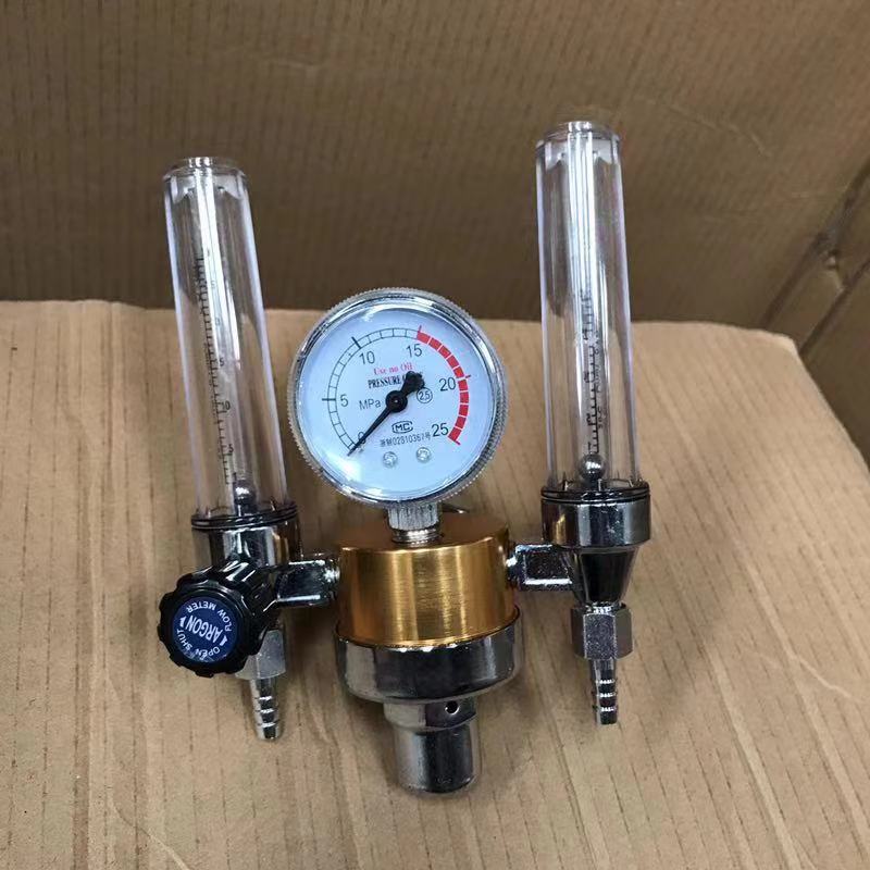 双管筒氩气表减压器 双筒双侧减压器阀双流量计节能型抗摔亚气表