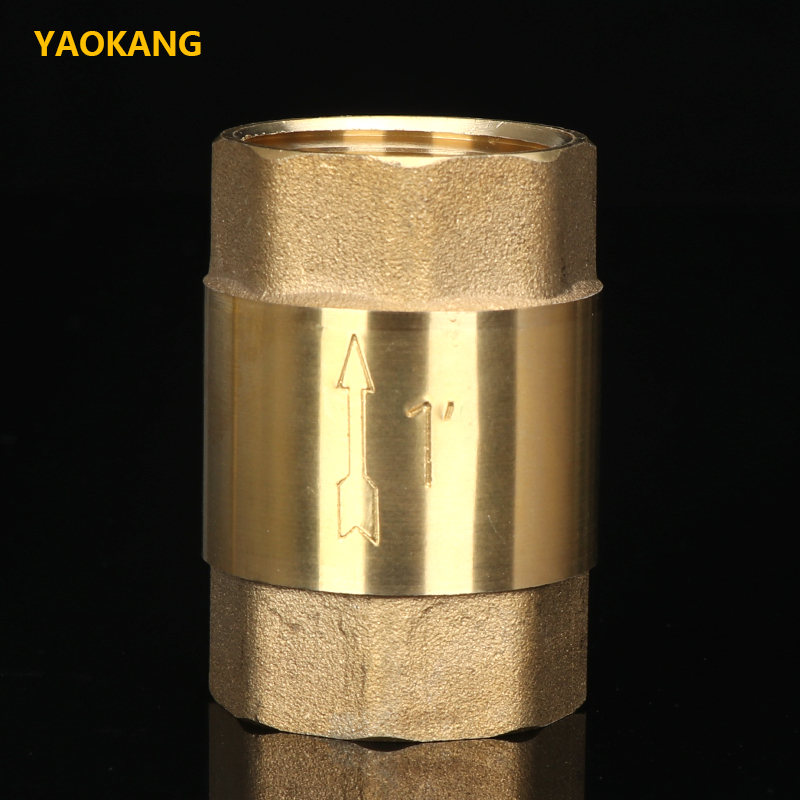 全铜加厚立式止回阀内丝单向阀铜止逆阀水表前止回阀4分6分水泵阀