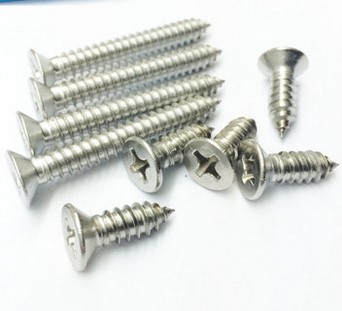 不锈钢沉头平十字自攻螺