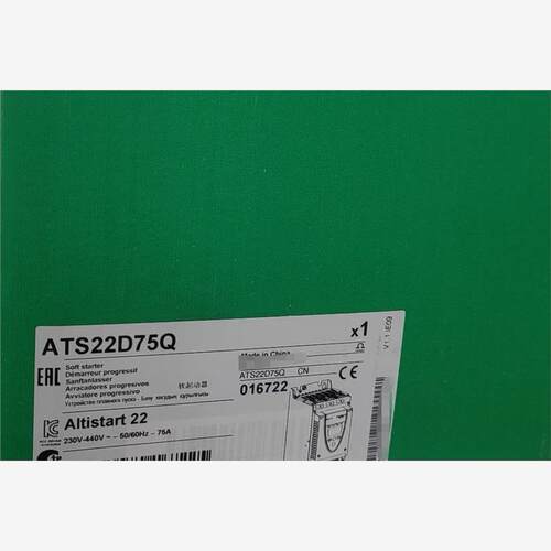ATS22D75Q 全新原装，施耐德 软启动器，保内产品，4议价