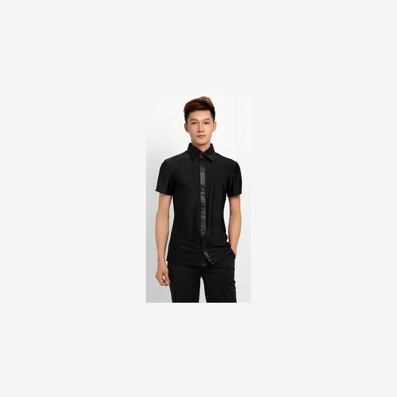 男拉丁舞蹈练功服舞衣广