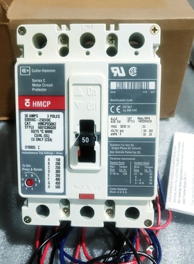 议价Cutler-Hammer HMCP050K2 3P 50AMPS