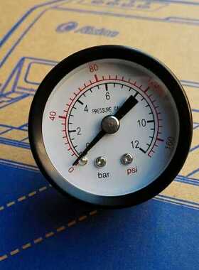 轴向测压力计 压力表 y-40-z 0-12bar 0-160psi pt1/8 直径40mm