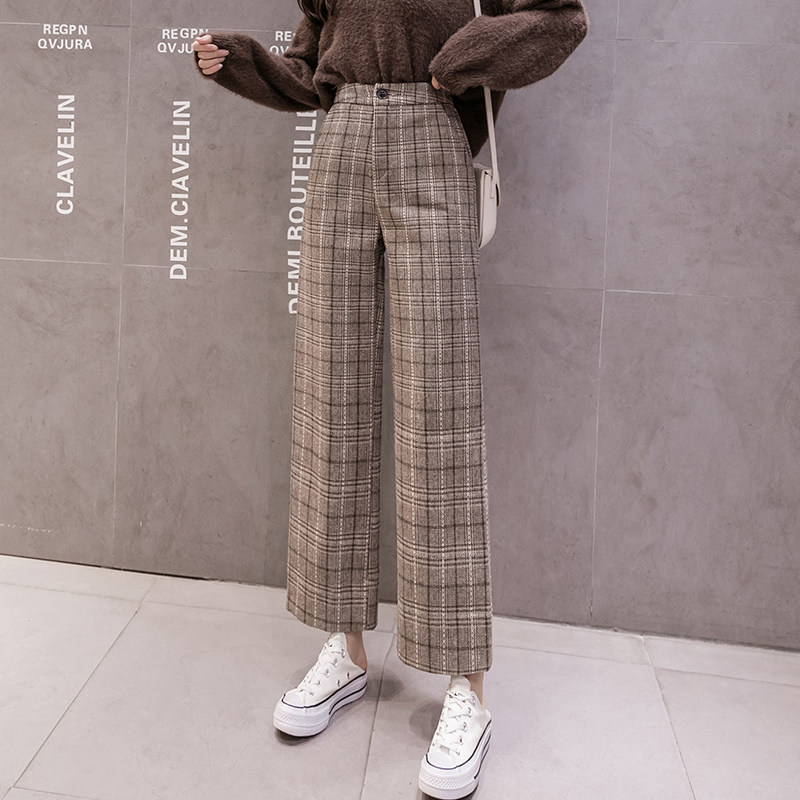 -length Pant Plus Size Harajuku Wide Leg Trousers Pants 女裤