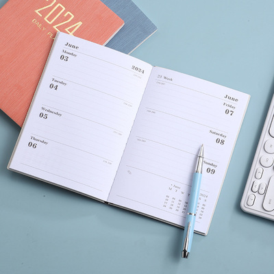 A5PU business journal plan daily weekly  planner agenda book