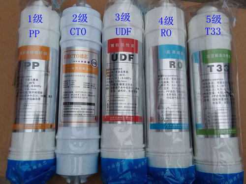 净水器配件家用直饮净水机韩式快接滤芯10寸PP CTO UDF RO膜T33