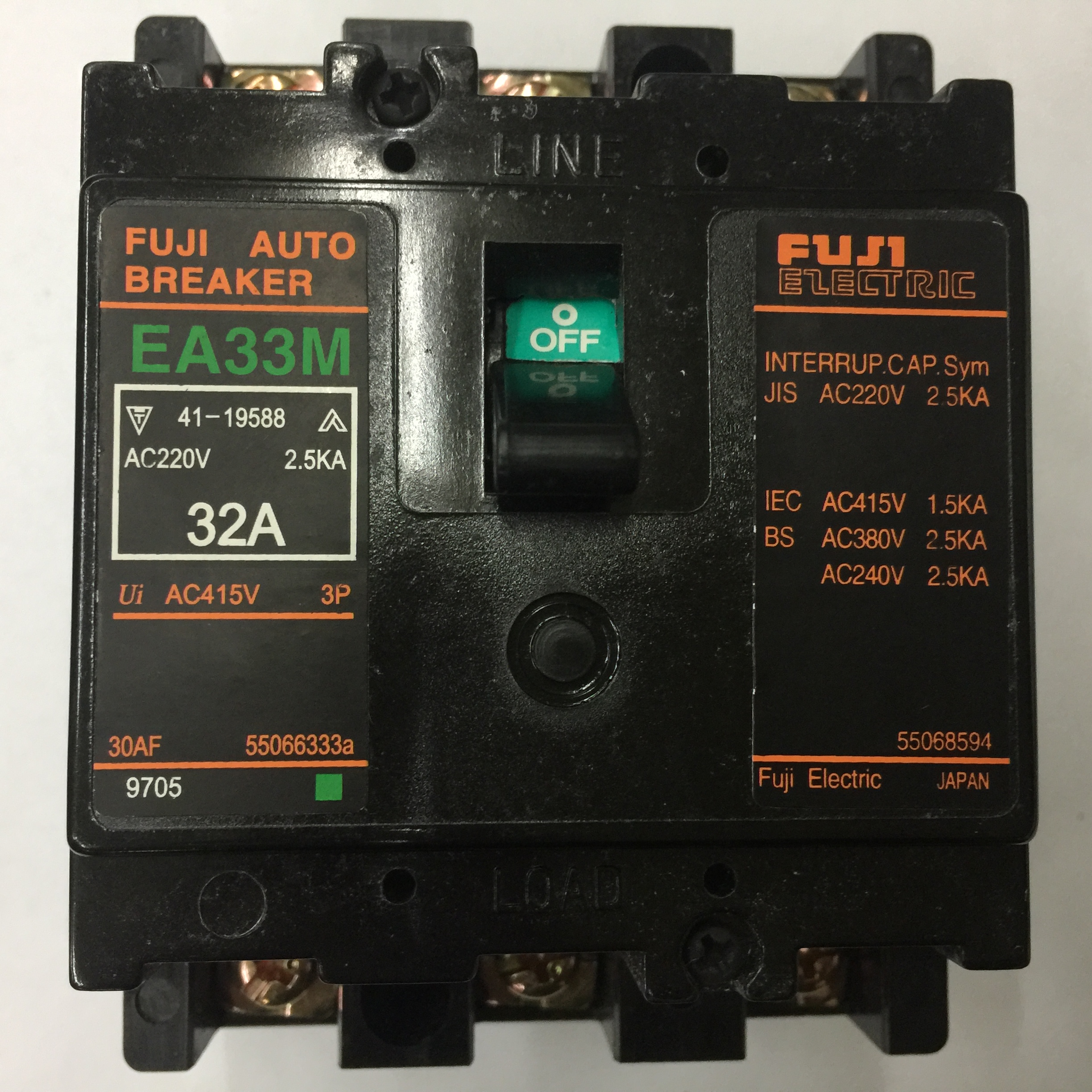 询价原装正品EA33M 3P 32A日本富士空气开关塑壳式断路器议价