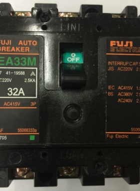 询价原装正品EA33M 3P 32A日本富士空气开关塑壳式断路器议价