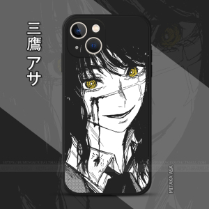三鹰朝适用iPhone14plus手机壳8电锯人12promax苹果13mini动漫11链锯人x新款se3小米10pro一加9荣耀40红米k50