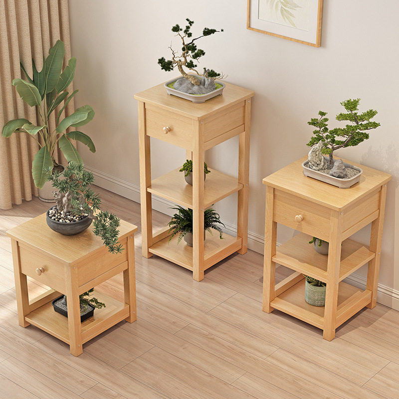 花架子客厅落地式实木中式置物架阳台花盆托架户外庭院多肉花架