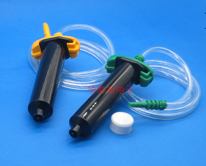 防紫外线UV黑色美式点胶针筒连接器 适配器点胶机耗材 活塞针头
