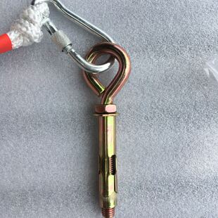 攀登绳挂勾羊眼勾绳子固定挂钩膨胀螺丝固定器软梯安装装置