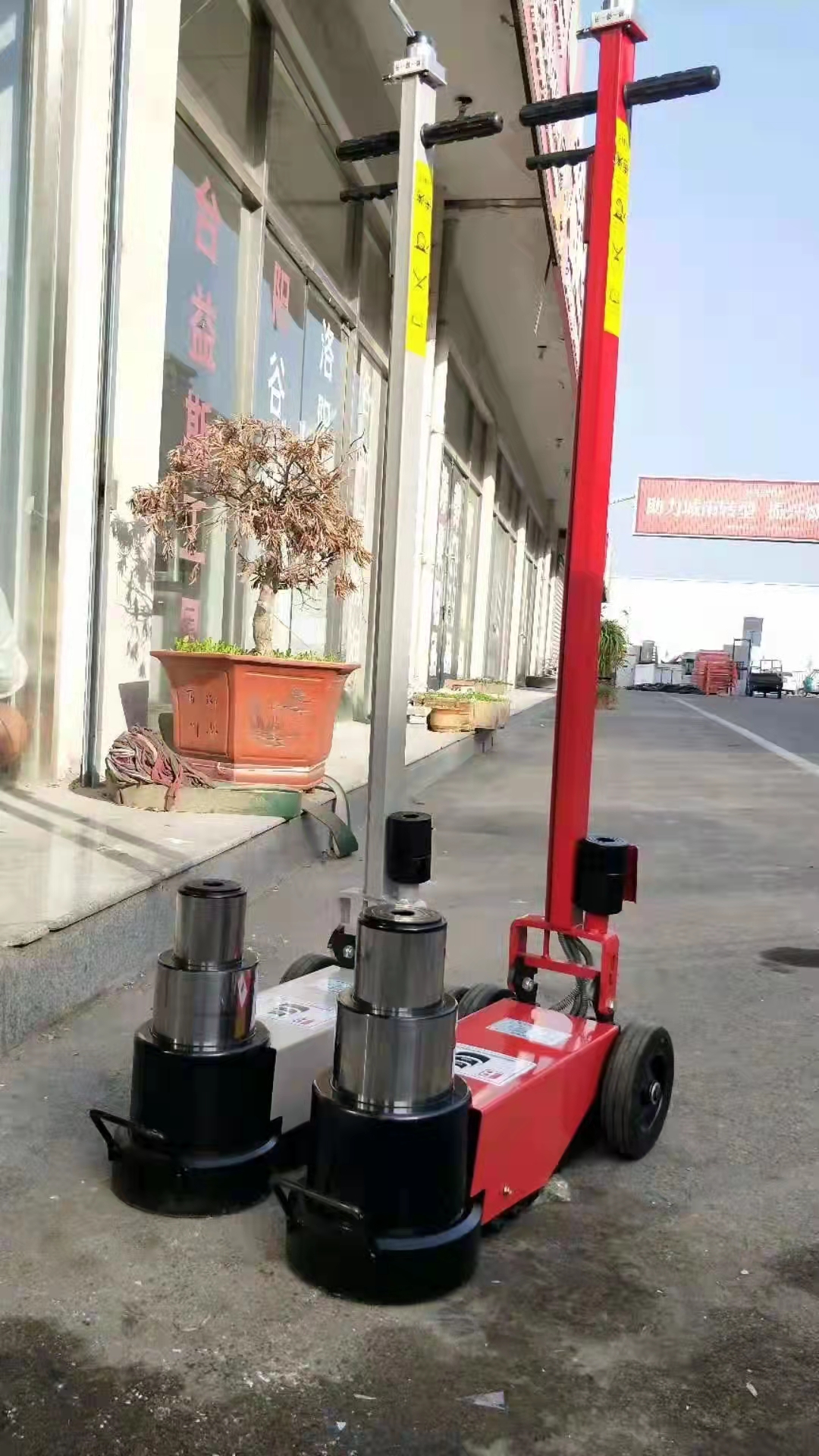 气动千斤顶50吨80t液压气顶100T120汽动油压千斤顶汽补胎修专用