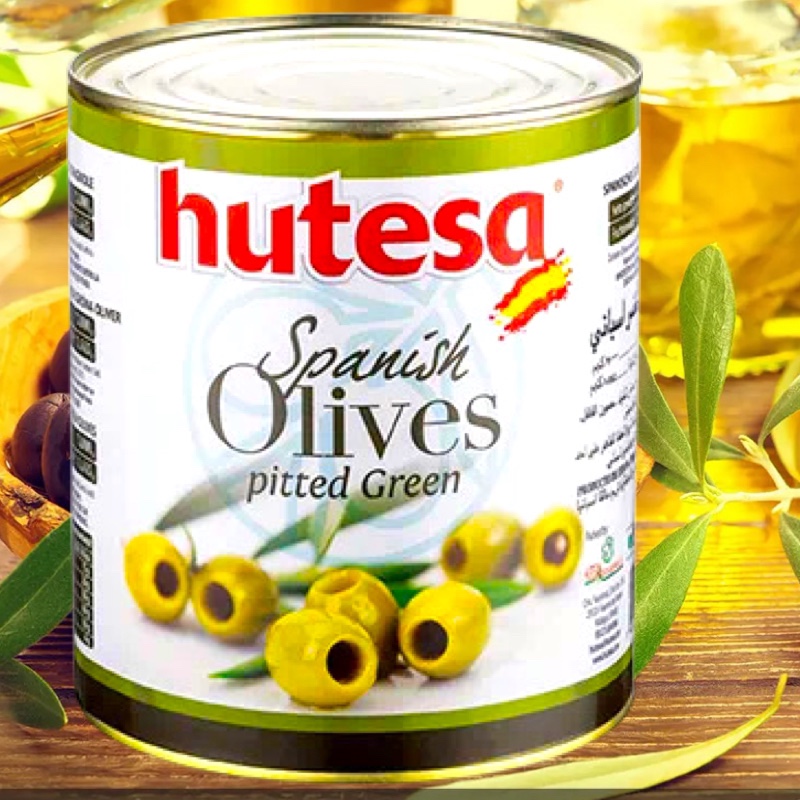 hutesa pitted green olives橄榄福特莎牌去核腌渍油橄榄3kg