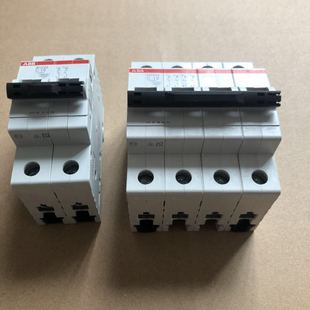 库存SH202 C16A空气开关ABB型2PC16小型断路器SH204三相四线银点
