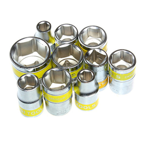 波斯双色套筒12.5mm套筒头子六角1/2寸大飞公制短套筒批头8-32mm