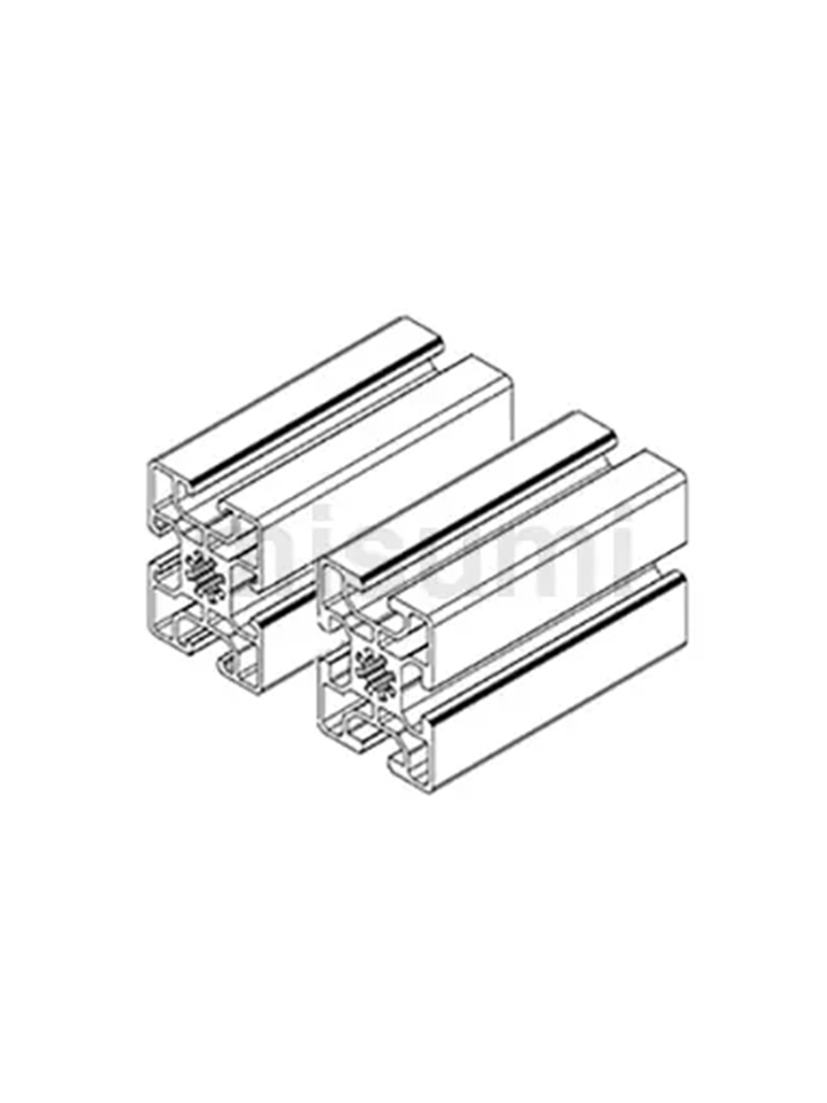 经济型 米思米 欧标45型材 槽宽10mm  KLCF10-4560-4000 MISUMI