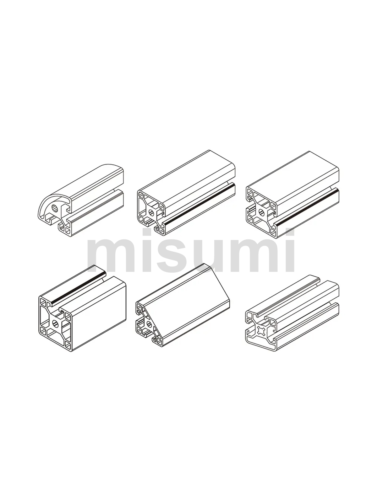 经济型 米思米 欧标40型材 槽宽8mm边长  KLCFT8-4040 MISUMI