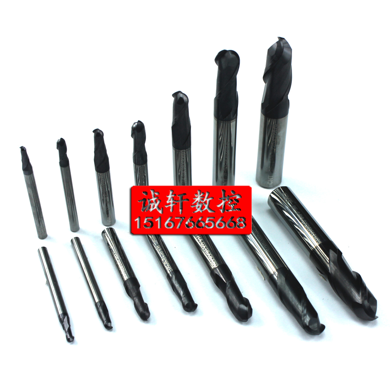 进口CNT55°钨钢涂层球刀R1/R1.5/R2/R2.5/R3/R4/R5/R6