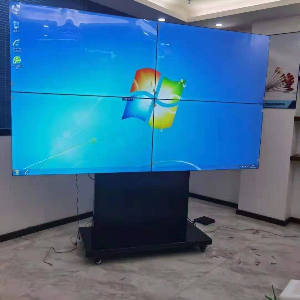 46/49/55寸液晶拼接屏机柜落地式移动支架监控显示器电视墙设备柜