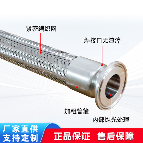 不锈钢卡盘波纹管卫生快