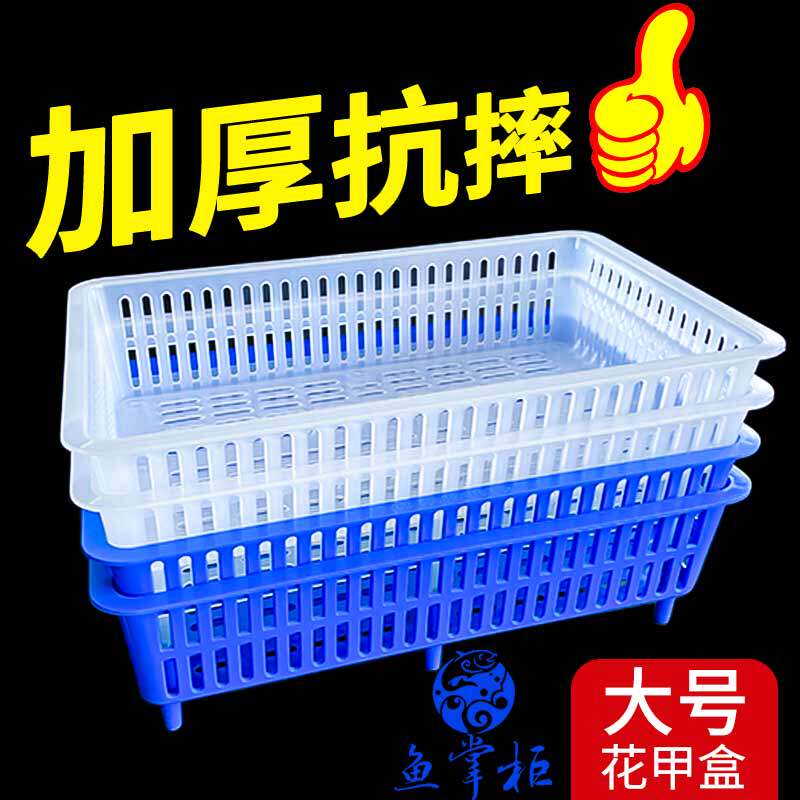 海鲜池大号花甲盒贝壳盒水产菜场吐沙花蛤塑料筐掉沙漏沙篮子筐子