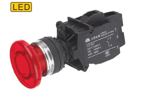 天博按钮开关蘑菇头带灯