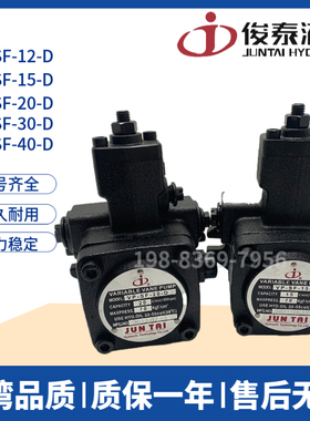 俊泰JUNTAI叶片泵VP-SF-08/12/15/20/30/40-D VP-20D JUNLING油泵