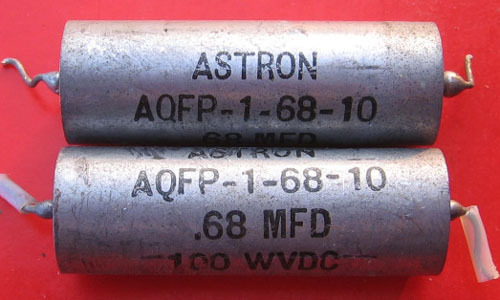 美国古董油浸电容配对元