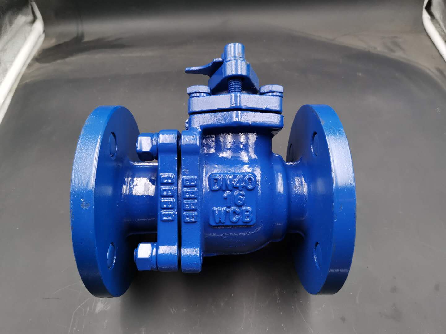 手动铸钢碳衬四氟法兰球