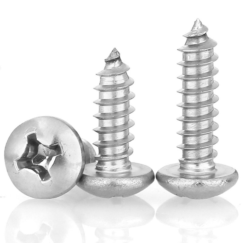 不锈钢圆头十字自攻螺丝