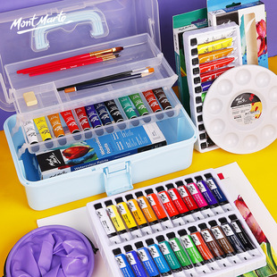 montmarte水彩画watercolor paint set gouache paint aquarelle