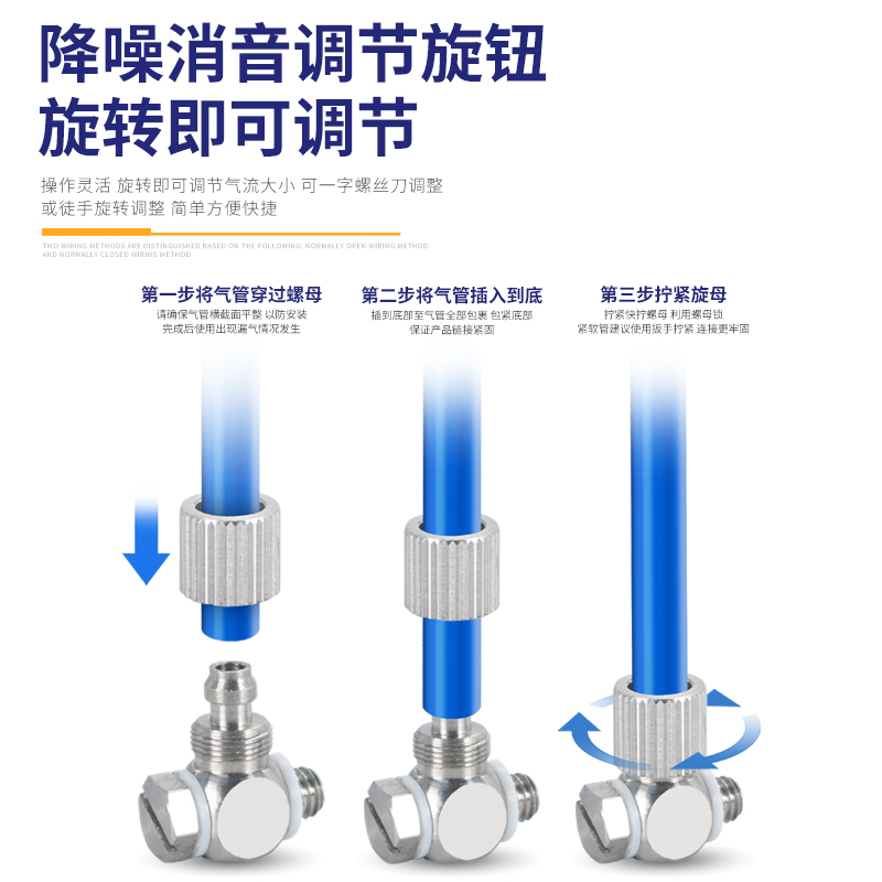 不锈钢微型快拧接头气管