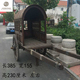 仿古老马车实木复古中式 古典大马车明清古董怀旧老物件景区摆件