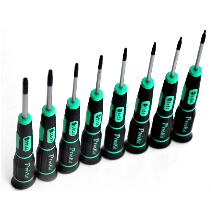 宝工SD-081-T1/T2/T3/T4T5T6绿黑星型精密起子六角星型梅花螺丝刀
