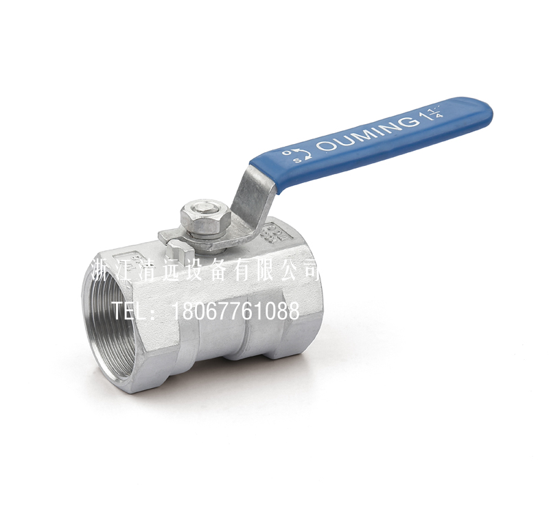 不锈钢片式球阀一丝口单