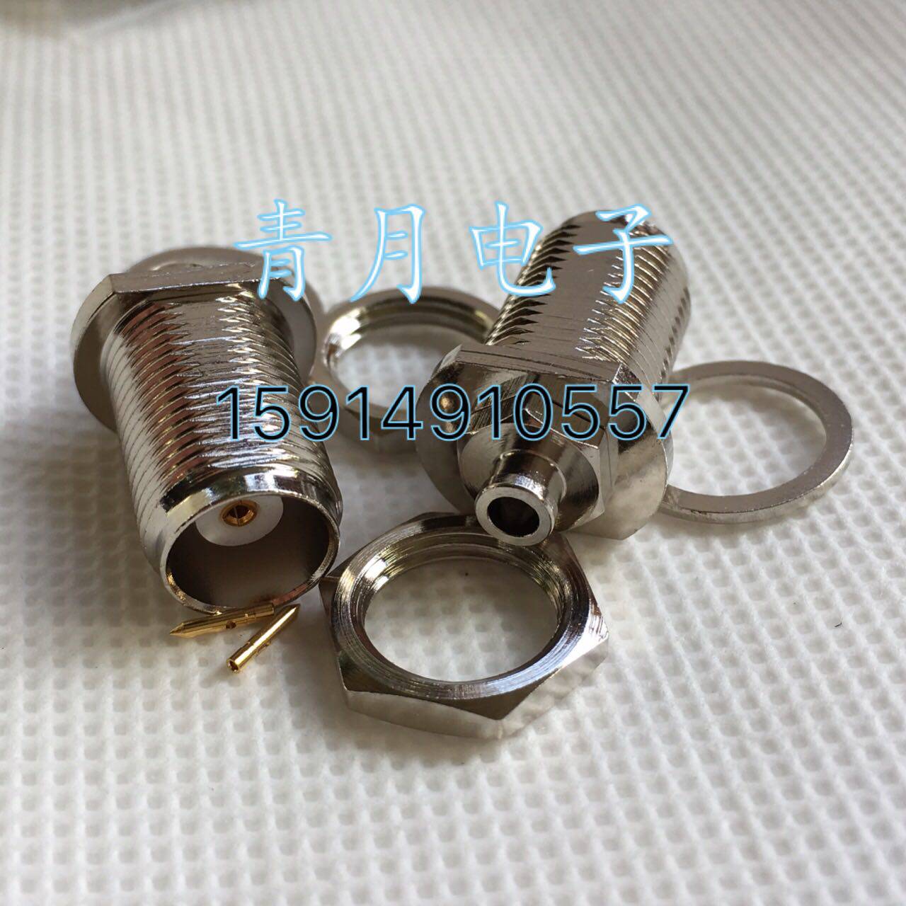 射频头母焊接半柔钢线同