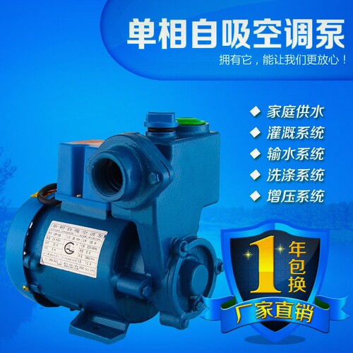 德国进口包邮全铜线125W水空调泵家用自吸泵吸水泵220V抽水机全自