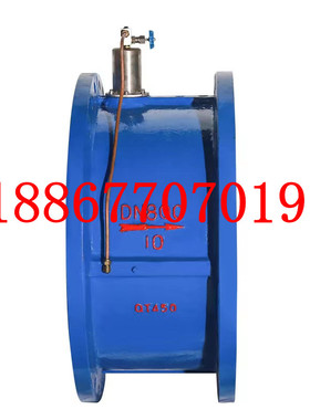 蝶式法兰缓闭球墨止回阀HH48X/HH49X微阻缓闭式防水锤消声止回阀