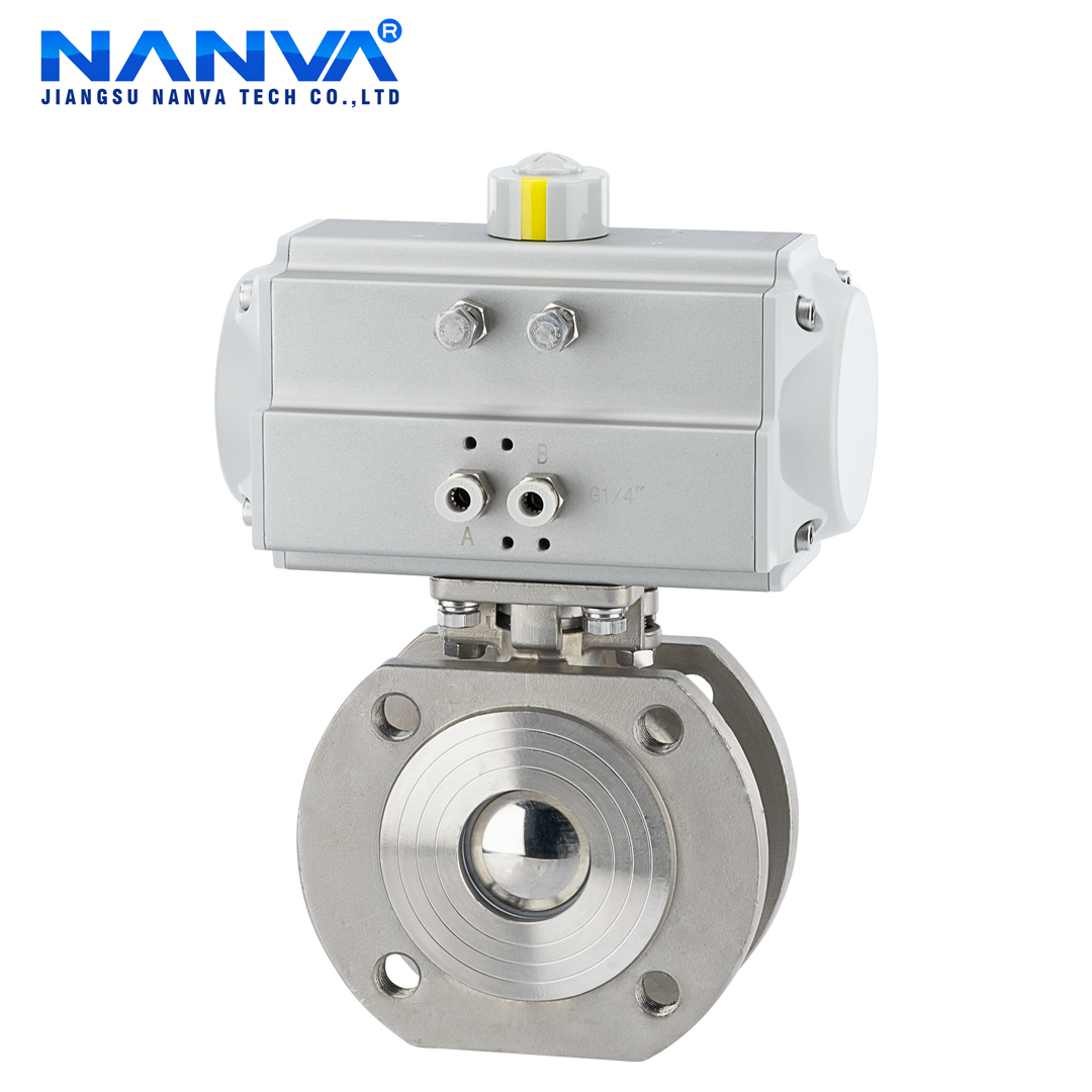 南阀气动对夹球薄型意大