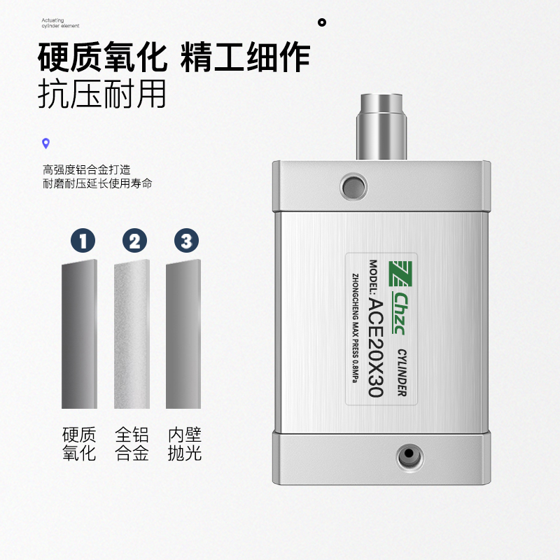 薄型气缸ACE/ADN12/16/20/25/32/40/50/63*5*10/20/30/40-A-P-A