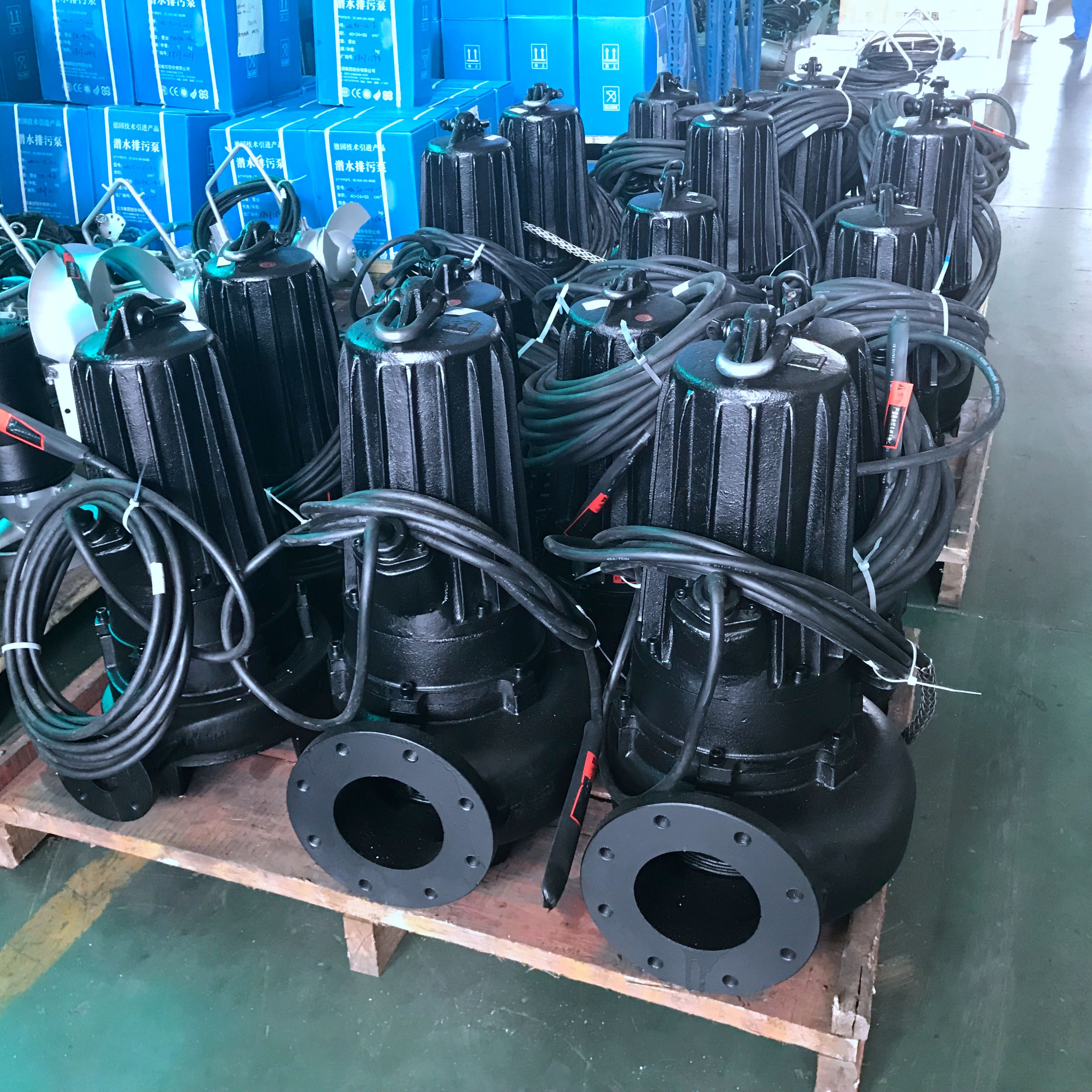 南京蓝深潜水排污泵AV55-2 5.5KW旋流式叶轮吸沙专用泵铸铁耐腐蚀