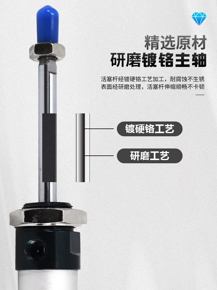 亚德客型铝合金迷你气缸