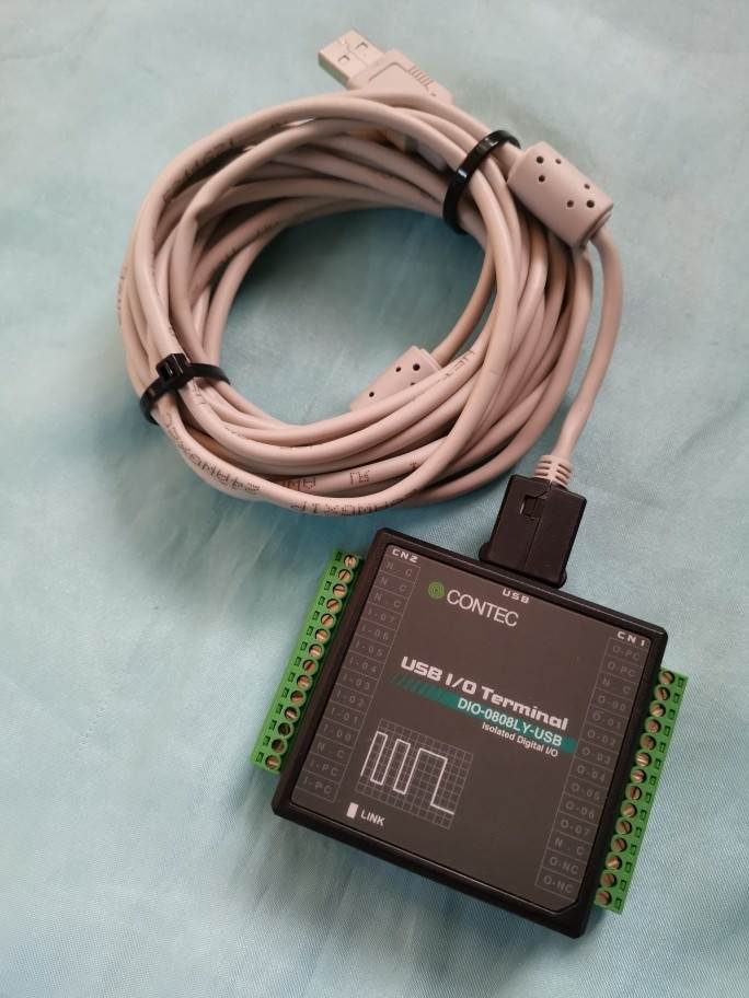 9成新CONTEC的DIO-0808LY-USB 通讯信DAQ数据采集卡 现货可开票