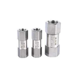 304不锈钢分体式单向阀内螺纹止回阀高温蒸汽水油气体单向阀4分