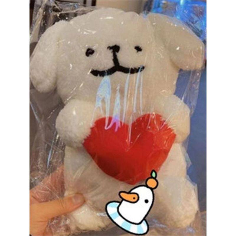 可爱线条小狗毛绒玩具狗狗公仔软萌布娃娃生日礼物女生线条狗