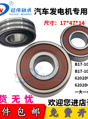 日本进口汽车发电机轴承B17-102DG36 46 6202DW8 6202DG 17*47*14